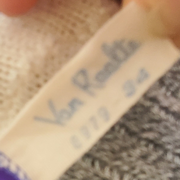 VINTAGE VAN ROALTE SLIP NIGHTGOWN PURPLE OMBRE Angelmist 50s sz34 - Picture 6 of 7